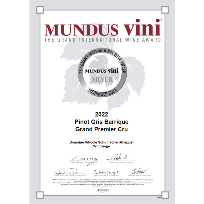 Pinot Gris Barrique 2022 - AOP - 0.75 l