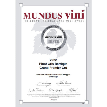 Pinot Gris Barrique 2022 - AOP - 0.75 l